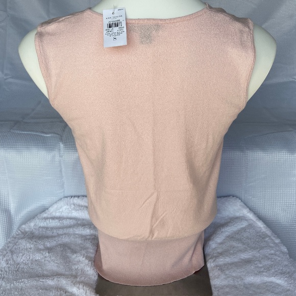 Ann Taylor Factory Sleeveless Drape Top Sz Small - Picture 3 of 5